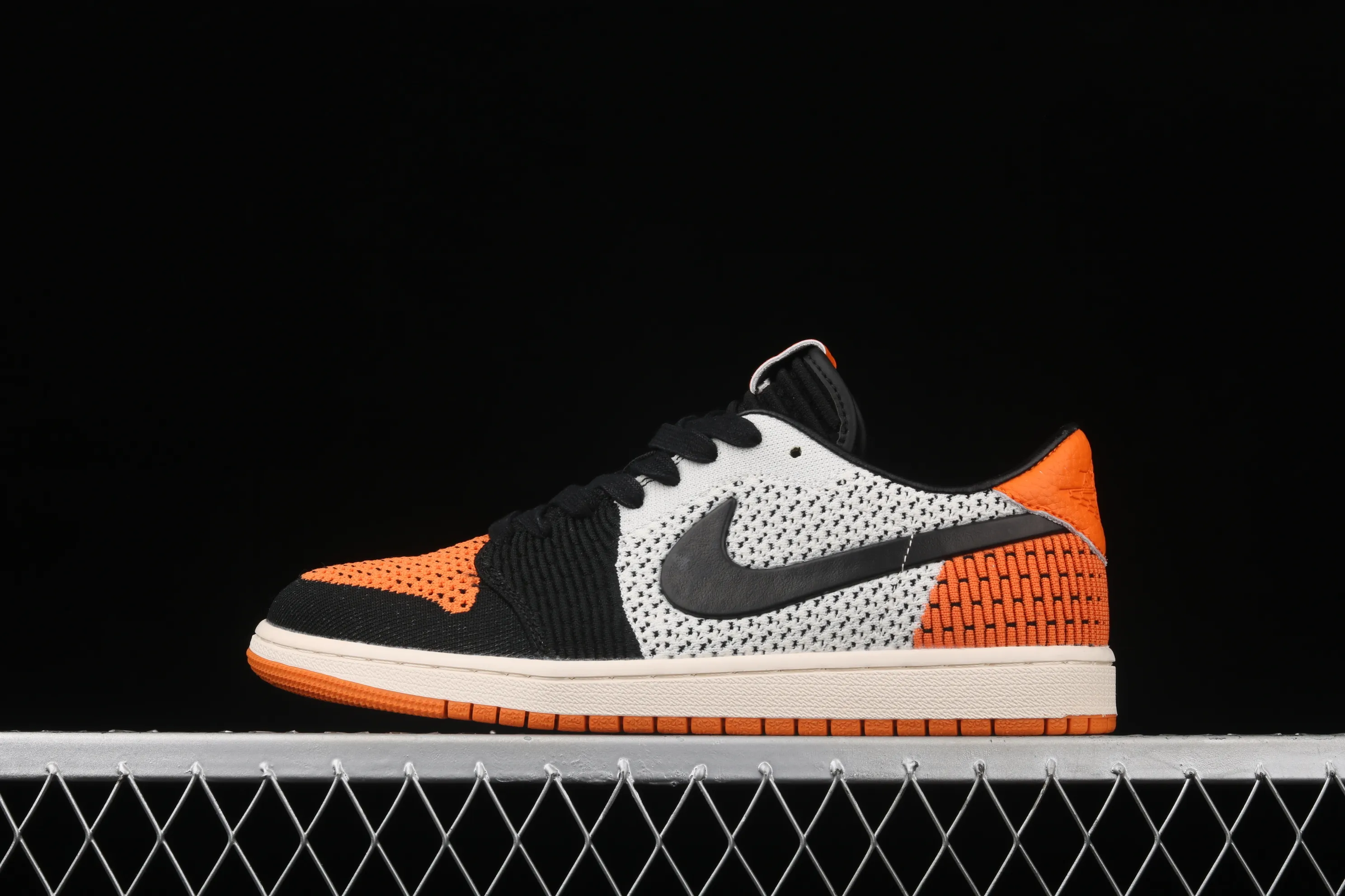 All categories Air Jordan Jordan series basketball shoes Air Jordan 1 Low Air Jordan 1 Low AJ1 Joe 1 knitted black low-top basketball shoes AH4506-100